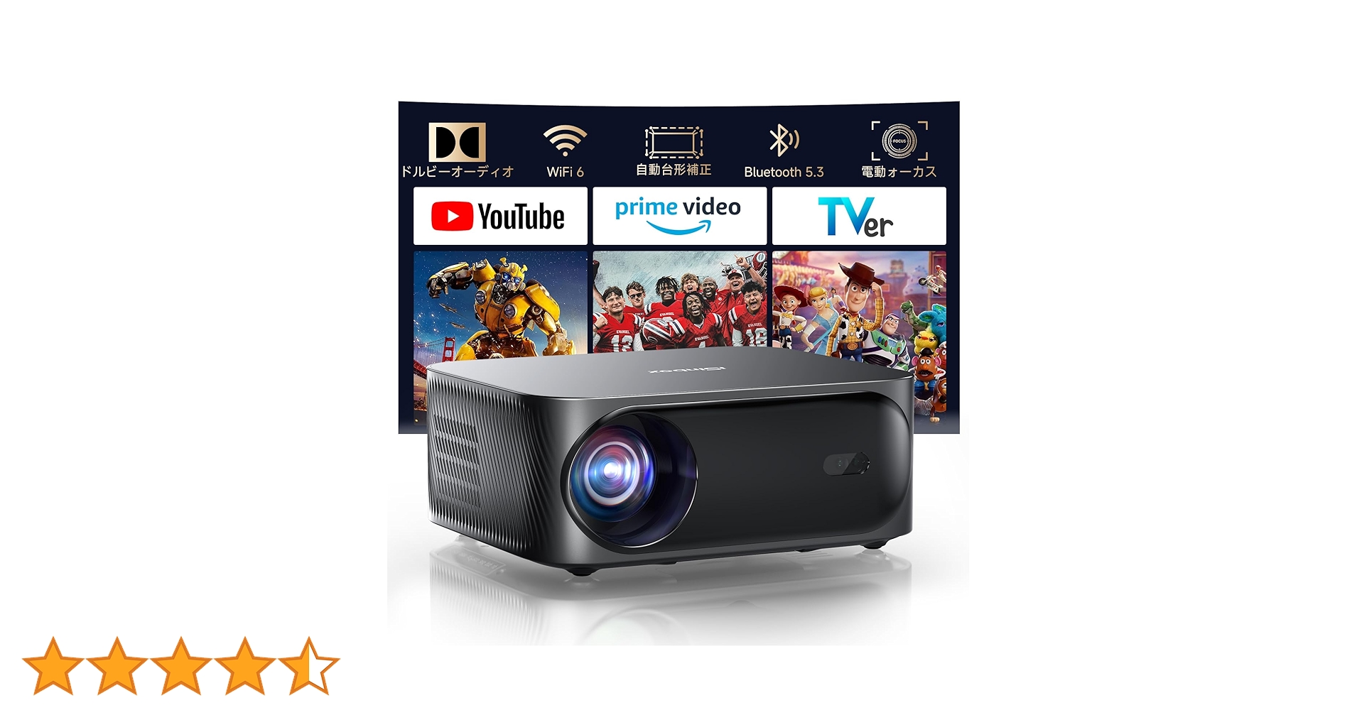 プロジェクター　家庭用　小型　公式認定アプリ　iSinbox DoIby プロジェクター 家庭用 小型 公式認定アプリ iSinbox DoIby Amazon.co